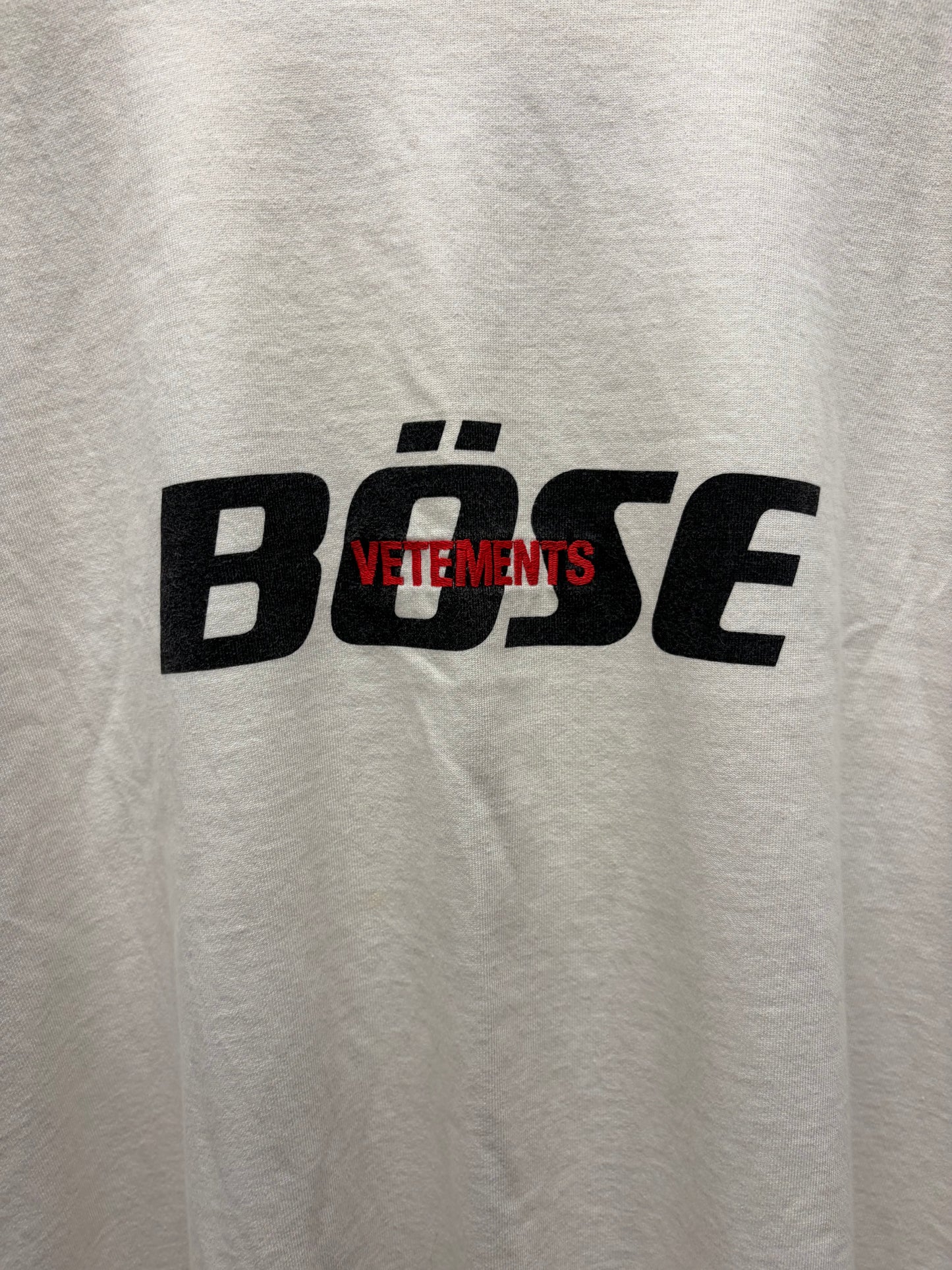 SS2020 Vetements x Bose Embroidered Logo Oversized T-Shirt