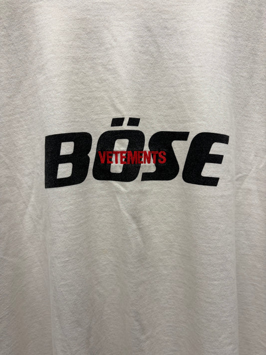 SS2020 Vetements x Bose Embroidered Logo Oversized T-Shirt