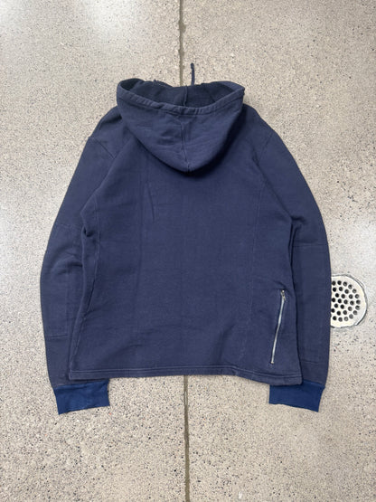 1997 Helmut Lang ‘Contrast Cuff’ Single Zip Pocket Pullover Hoodie