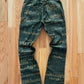 2000s Hysteric Glamour ‘Typewriter’ Moss Green Flared Denim