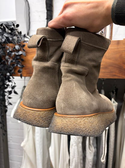 SS2021 Rick Owens ‘Phelegethon’ Dust Lace Up Para Boots