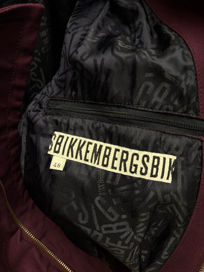 Dirk Bikkembergs Purple Utilitarian Denim Trucker Jacket