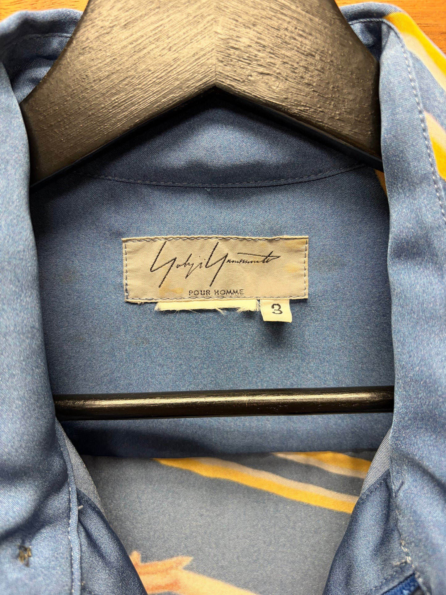 AW2001 Yohji Yamamoto Pour Homme ‘Pin-Up Girl’ Concertina Zip-Up Collared Shirt