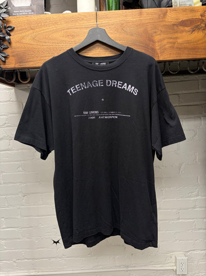 SS2021 Raf Simons ‘Teenage Dreams’ Black Short Sleeve T-Shirt