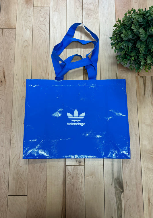 Balenciaga x Adidas Reusable Blue Tote/Shoulder Bag