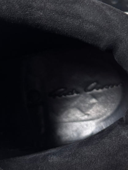 SS2014 Rick Owens x Adidas Black Leather Tech Runners