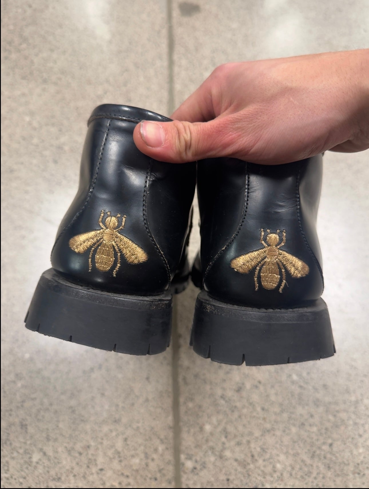 Gucci Horsebit Loafer Black Leather Boots