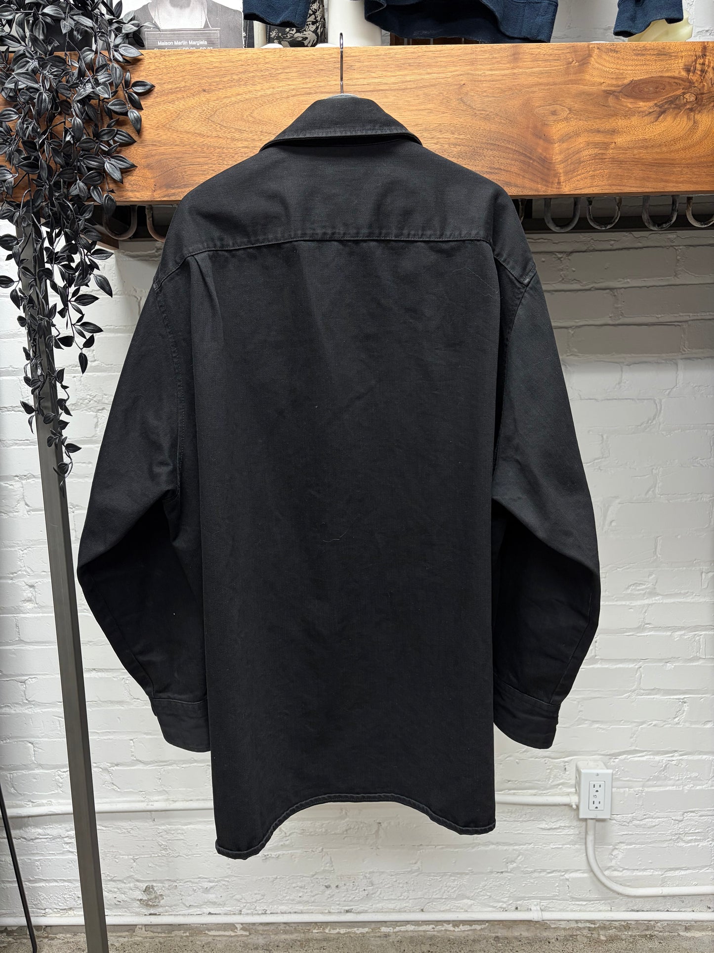 SS2019 Raf Simons x Robert Mapplethorpe Silver RS Patch Oversized Denim Shirt