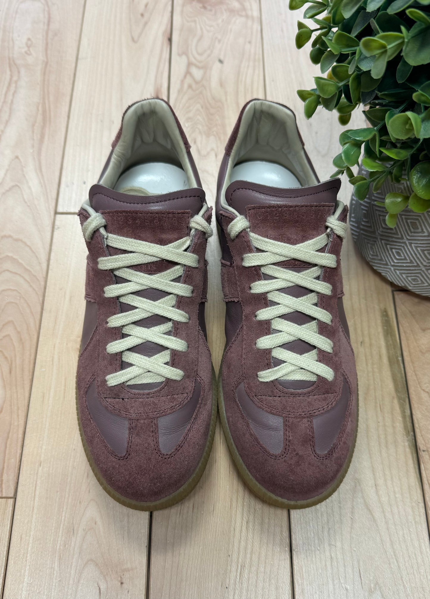 Maison Margiela GAT Clay Red/Gum Low Top Sneakers