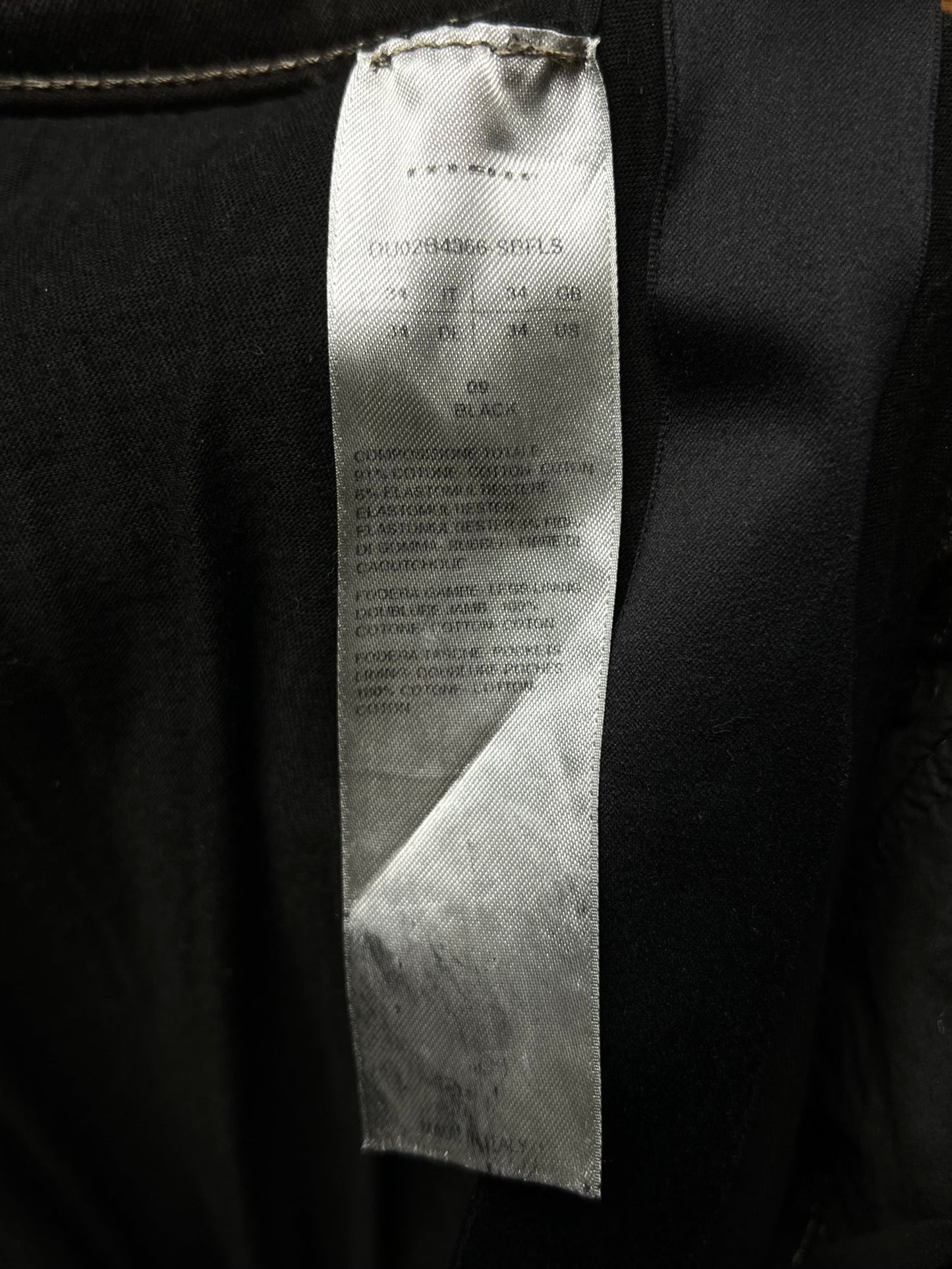 Rick Owens DRKSHDW ‘Detroit Cut’ Waxed Black Slashed Distressed Denim