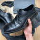 Balenciaga Square Heel Black Patent Leather Derbies