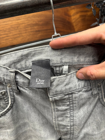 Dior Homme Japan Exclusive ‘Smoke Grey’ Faded Wash Skinny Jeans