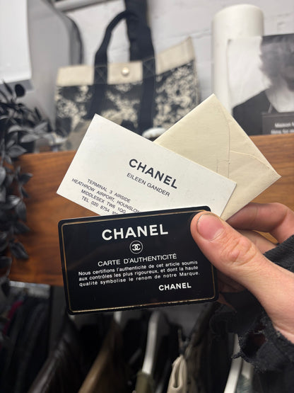 Chanel Blue Python Leather Classic ‘Flap Bag’ with Silver Hardware