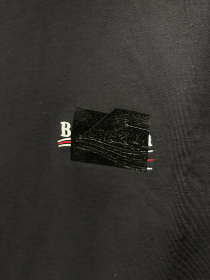 AW2023 Balenciaga ‘Mudshow’ Black ‘Gaffer Tape’ Pullover Hoodie