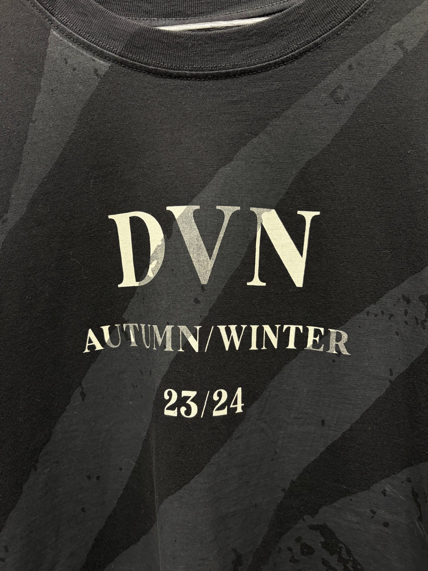 AW2023 Dries Van Noten Black ‘Collection’ T-Shirt