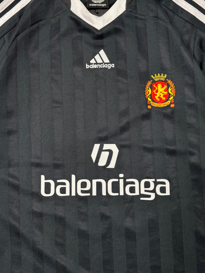 2022 Balenciaga x Adidas Black Short Sleeve Soccer Jersey