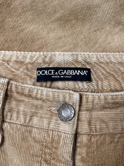 Dolce & Gabbana Corduroy Flared Leg  Bottoms