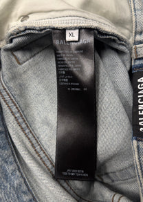 2023 Balenciaga ‘Lost Tapes’ Light Wash Blue Flared Denim – Alex Maxamenko