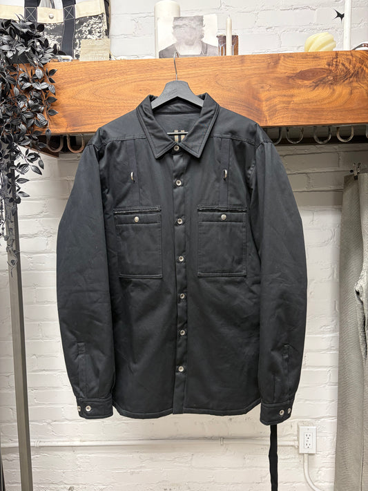 Rick Owens Padded Black ‘D-Ring’ XL Worker Jacket