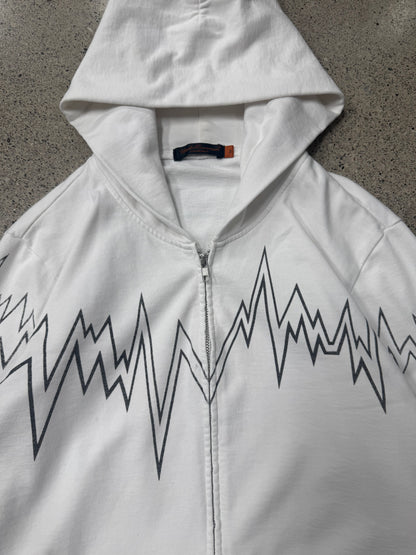SS2006 Undercover ‘Klaus’ Soundwaves Zip Up Hoodie