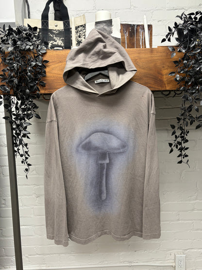 Acne Studios ‘Ecarla’ Mushroom Graphic Dust Brown Pullover Hoodie
