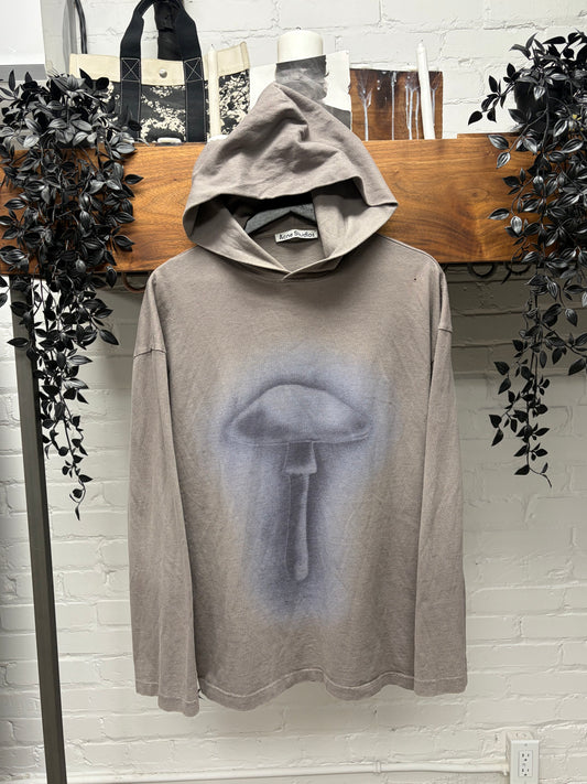 Acne Studios ‘Ecarla’ Mushroom Graphic Dust Brown Pullover Hoodie