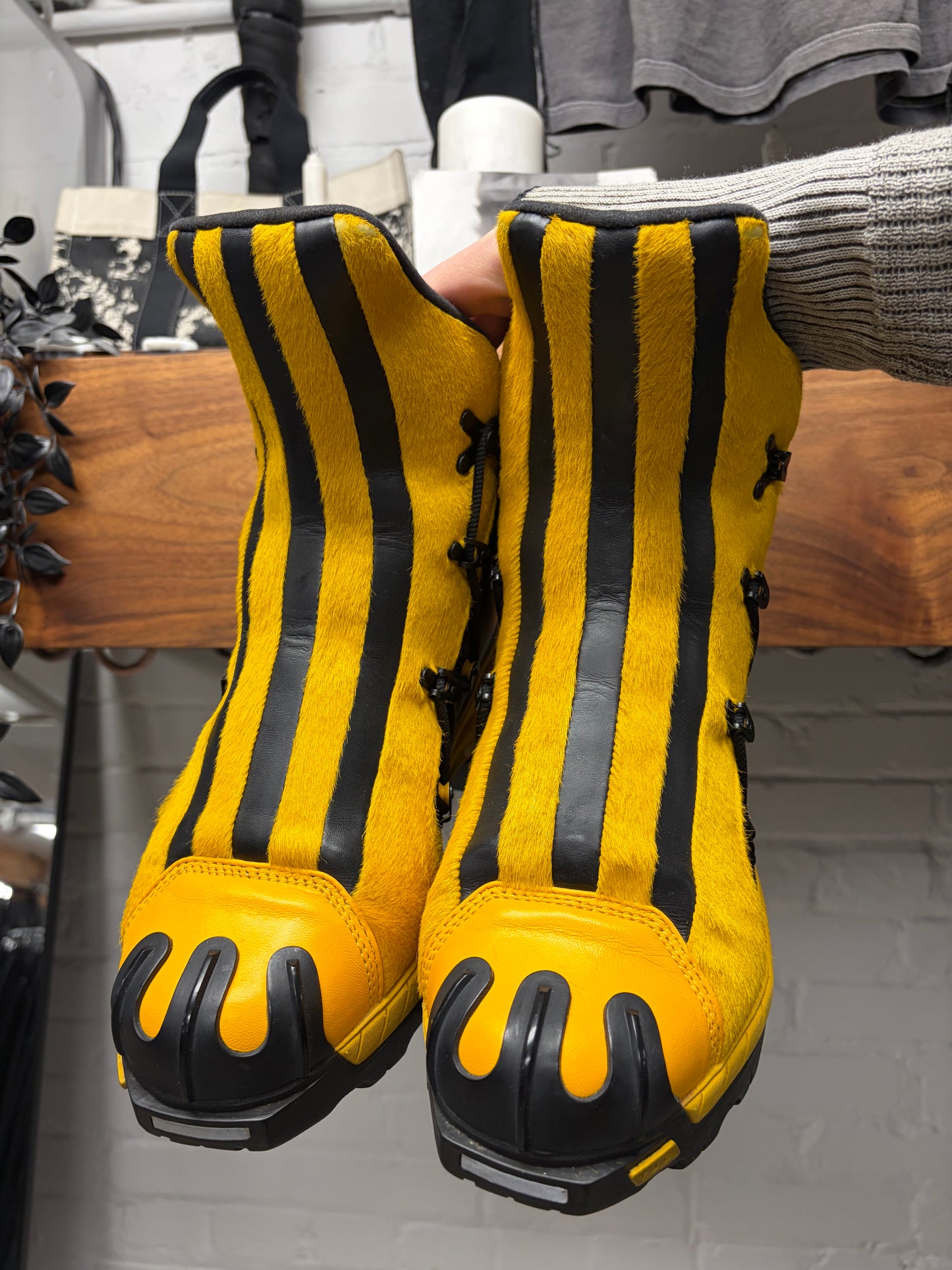 Vintage Yohji Yamamoto x Adidas Pony-Hair ‘Trekking’ Snowboard Boots