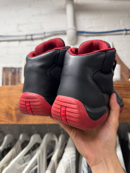 2000s Prada Sport ‘Americas Cup’ Bred Colorway Leather High Top Sneakers