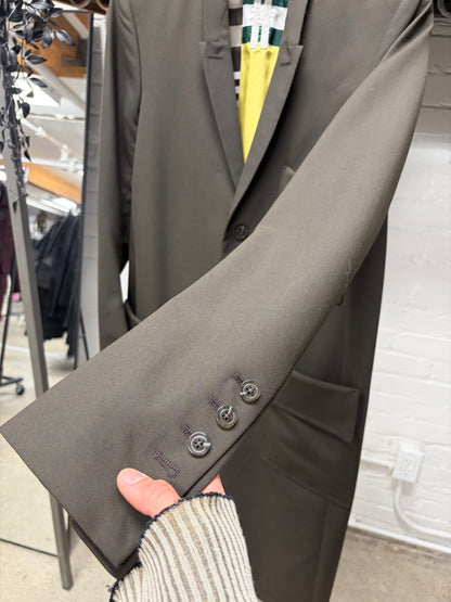 SS2020 Rick Owens ‘Tecuatl’ Uxmal Lined Brown ‘Moreau’ Coat