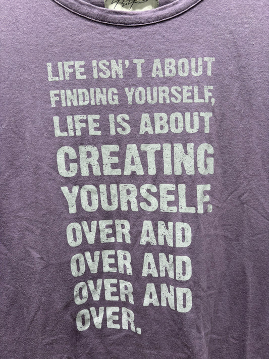 Yohji Yamamoto ‘Recreating Yourself’ Transcendence Slogan T-Shirt