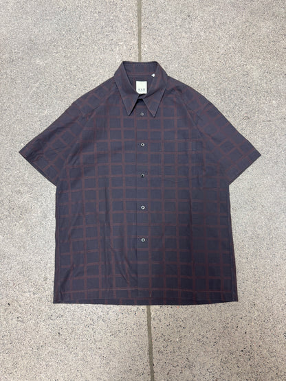 Vintage 1990s Yohji Yamamoto ‘A.A.R.’  Tartan Plaid Button Up Work Shirt