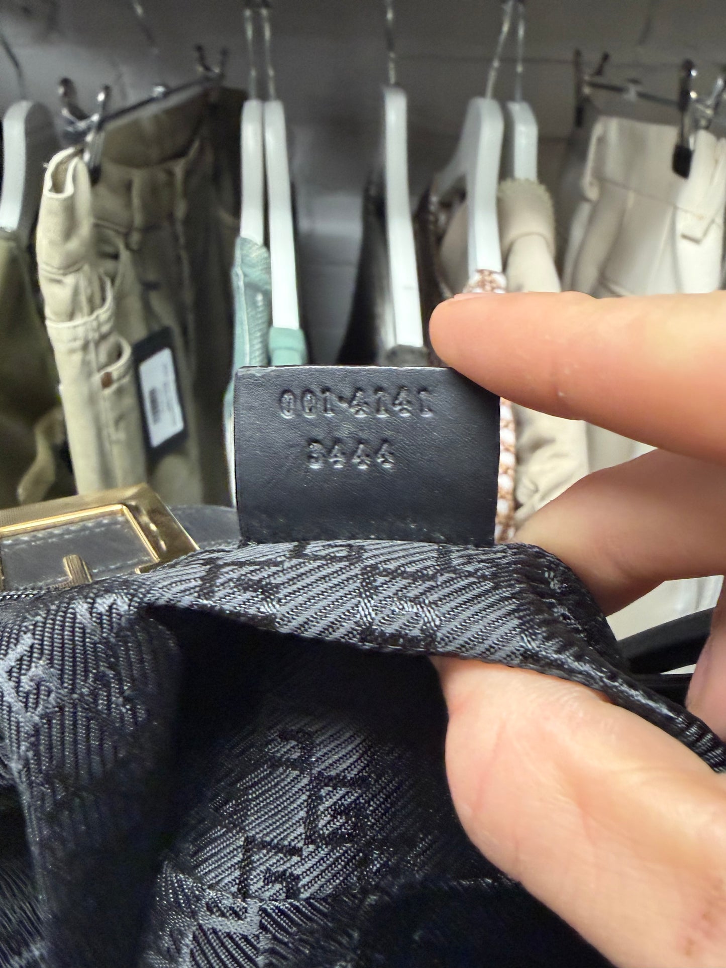 Vintage Gucci G-Buckle ‘Jackie’ Mini Black/Gold Hardware Shoulder Bag