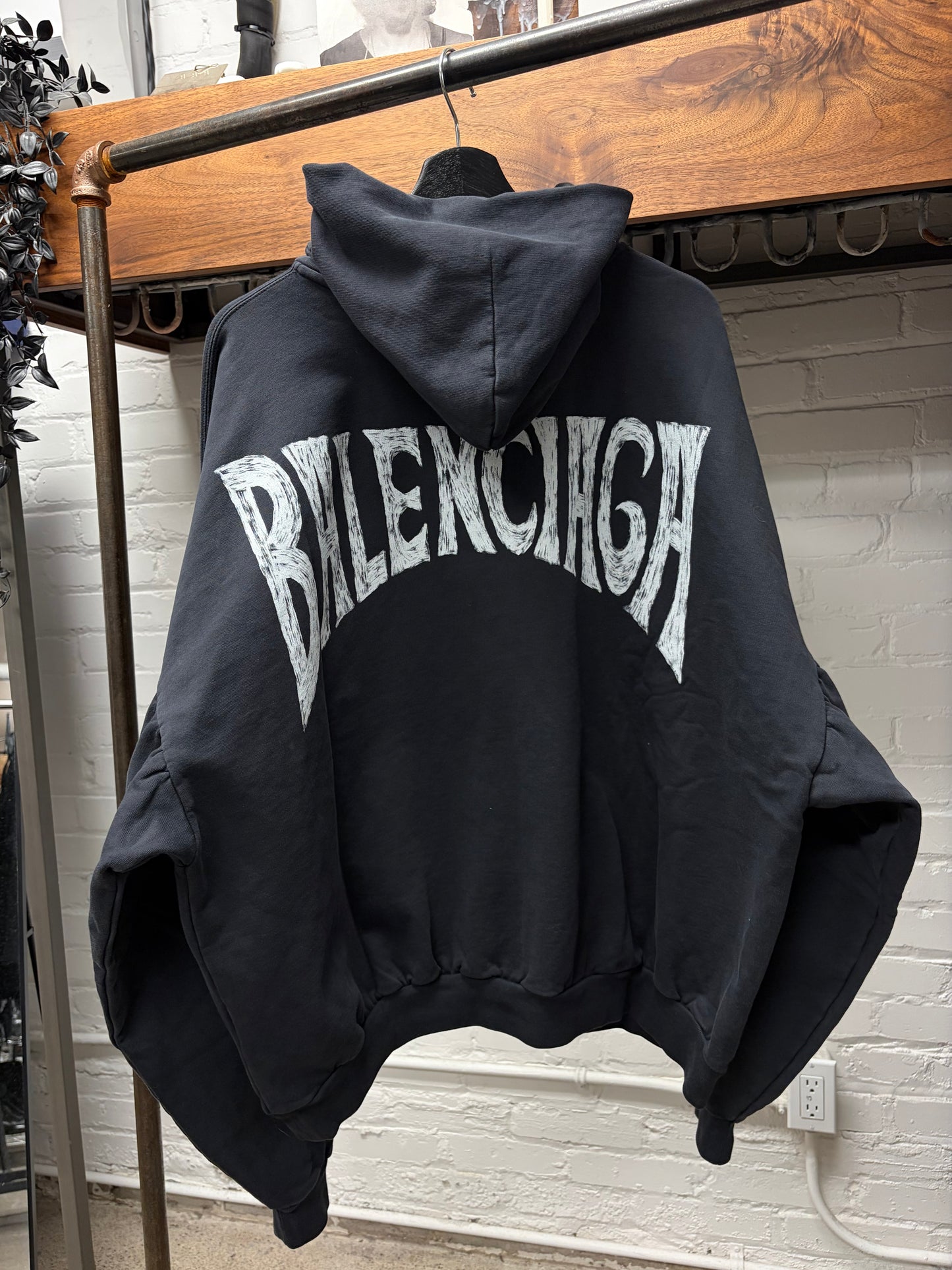 SS2024 Balenciaga ‘Paris Tropical’ Black Pullover Hoodie