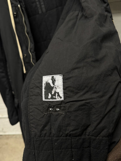 AW2014 Rick Owens ‘Moody’ Black Fishtail Parka