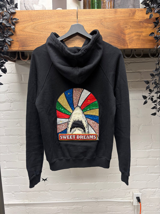 SS2016 Saint Laurent ‘Surf Sound’ Sweet Dreams’ Shark Zip-Up Hoodie
