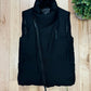 The Viridi-Anne Black Cross-Zip Puffer Vest