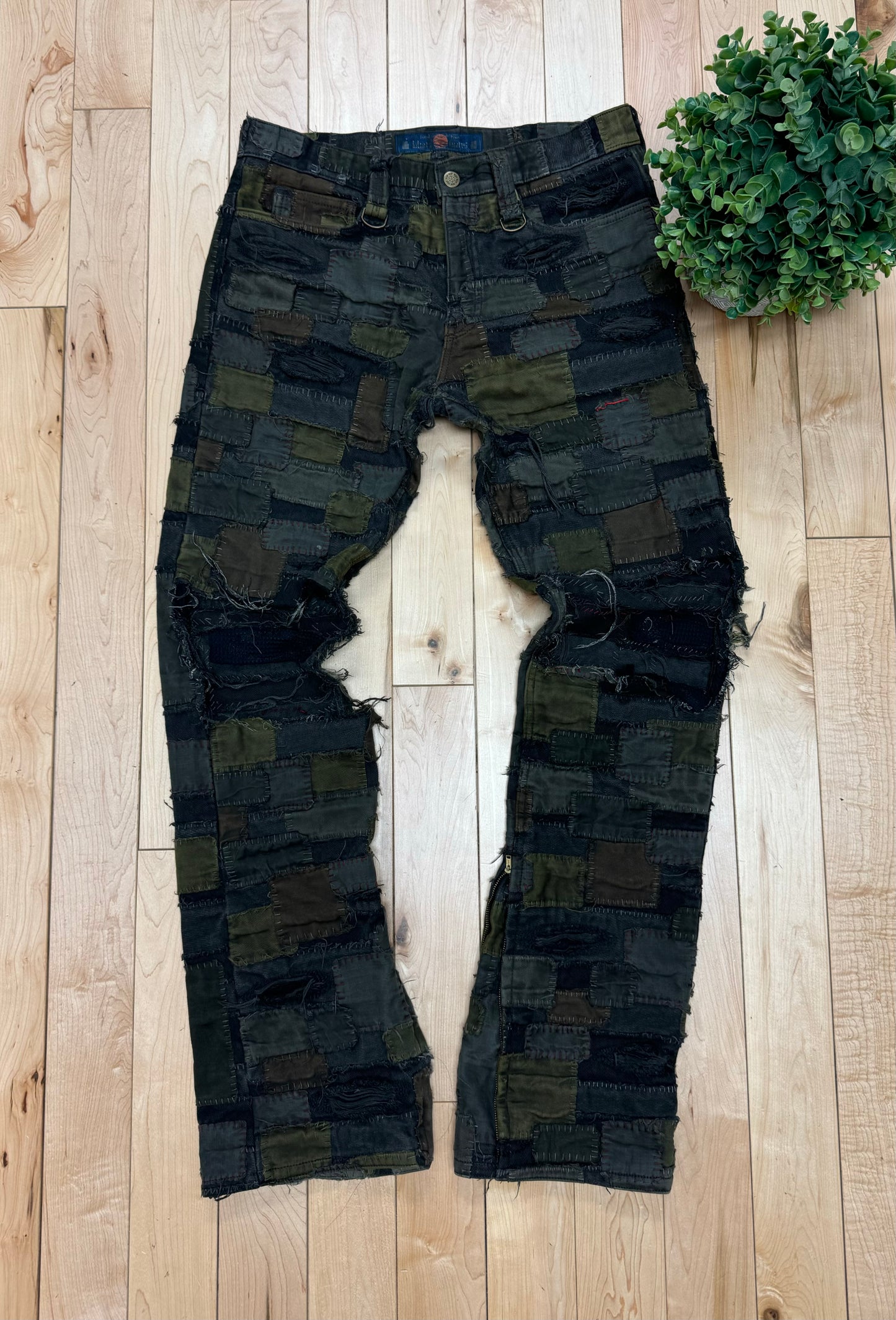 Blackmeans Crust Punk Repaired ‘Scab’ Denim