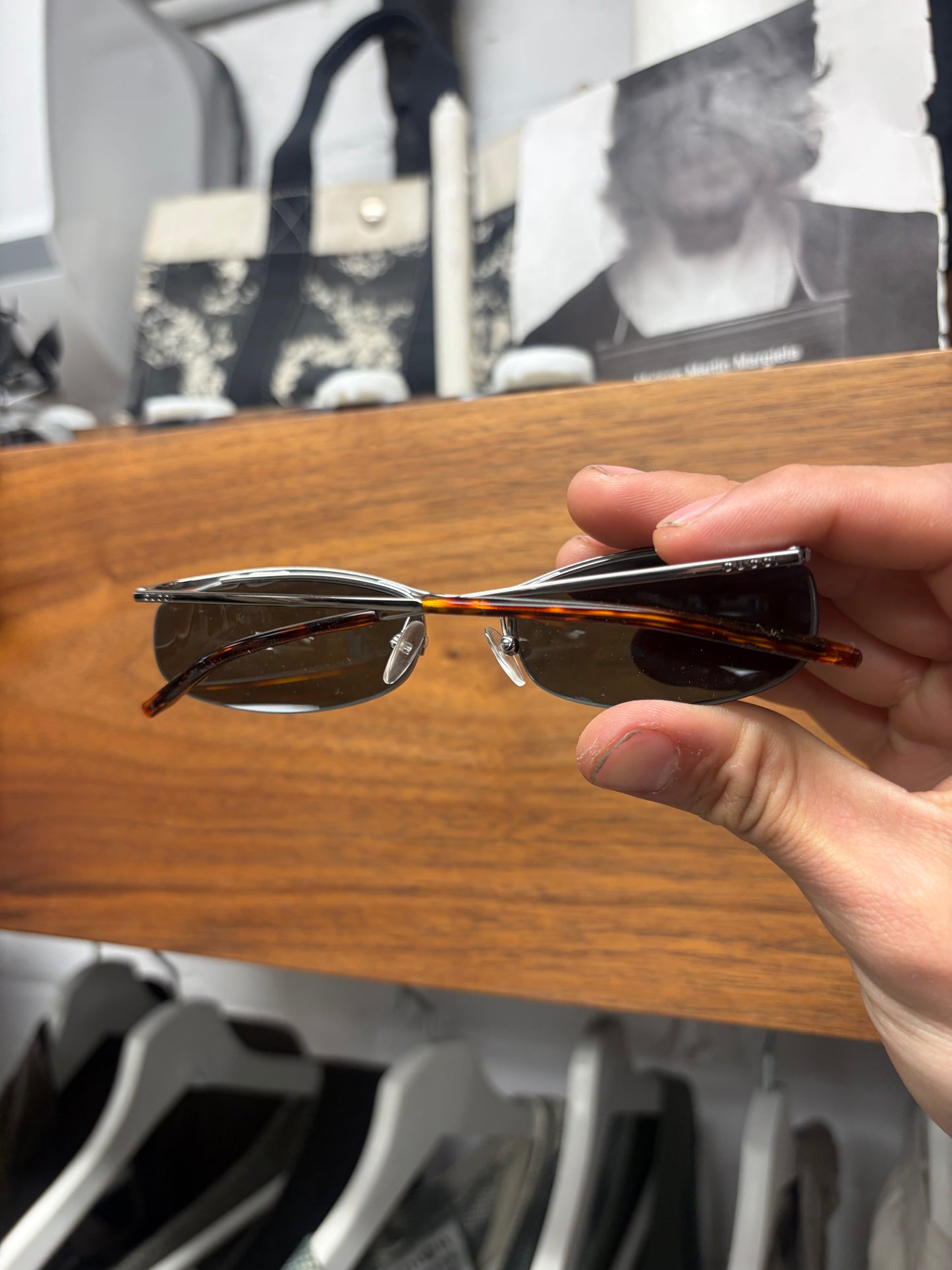 Vintage Gucci ‘Half Rim’ Oval Shape Sunglasses