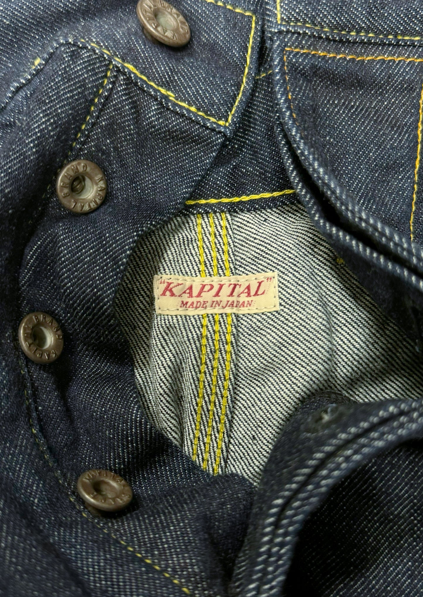 Kapital Double Knee Quilted Carpenter Denim