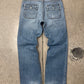 2000s Prada Mainline Blue Wide Leg Denim