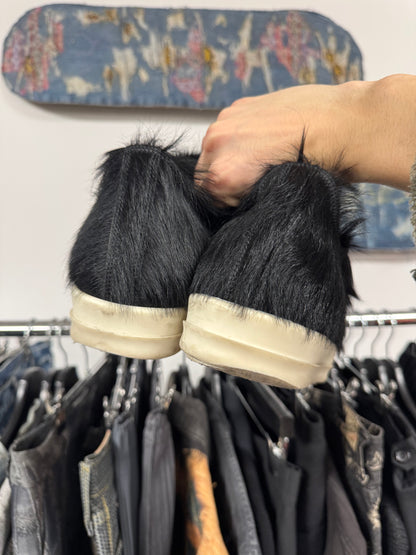Rick Owens Ramones ‘Pony Hair’ Low Top Sneakers