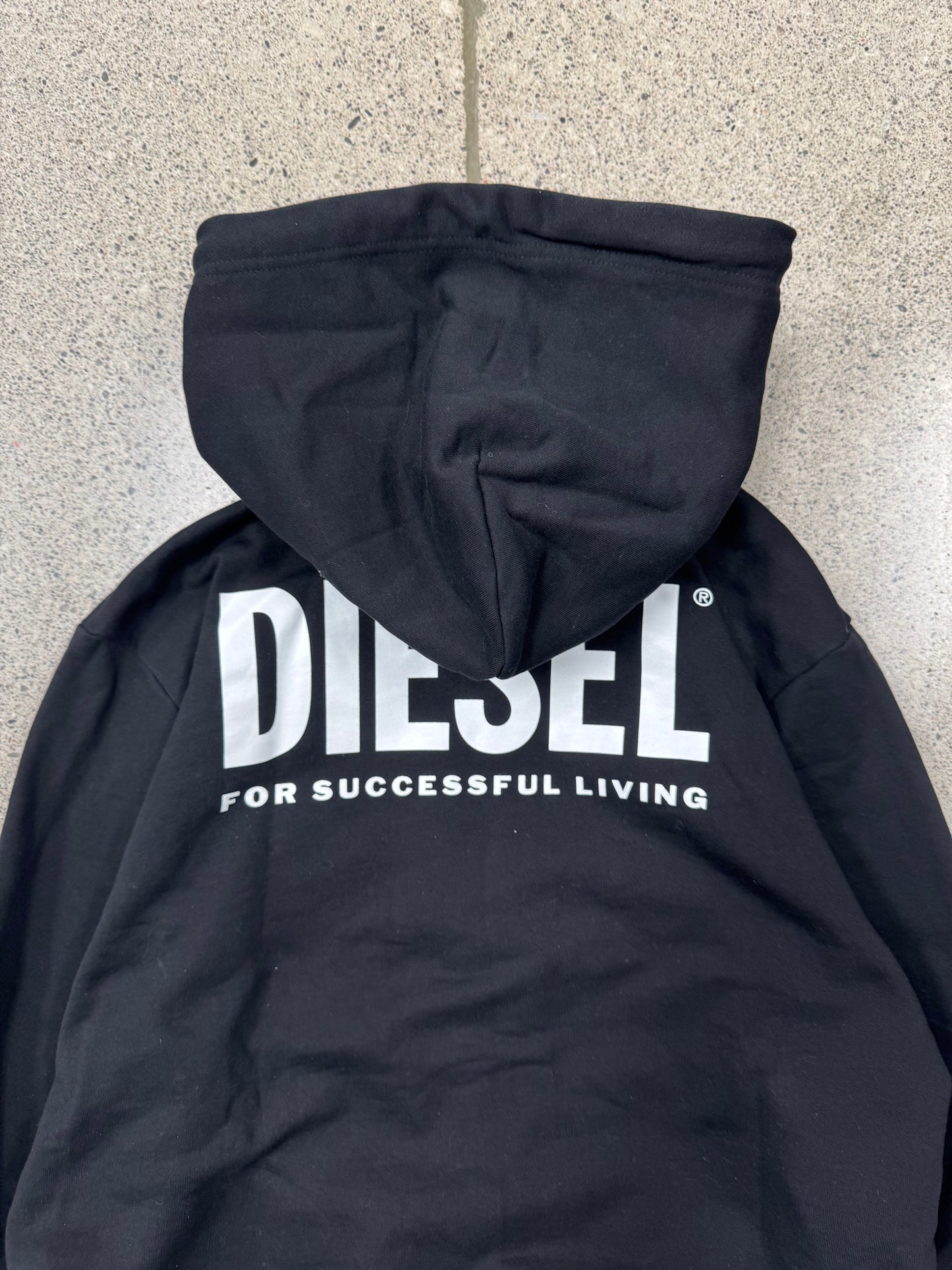 Diesel Zip Up Logo Hoodie