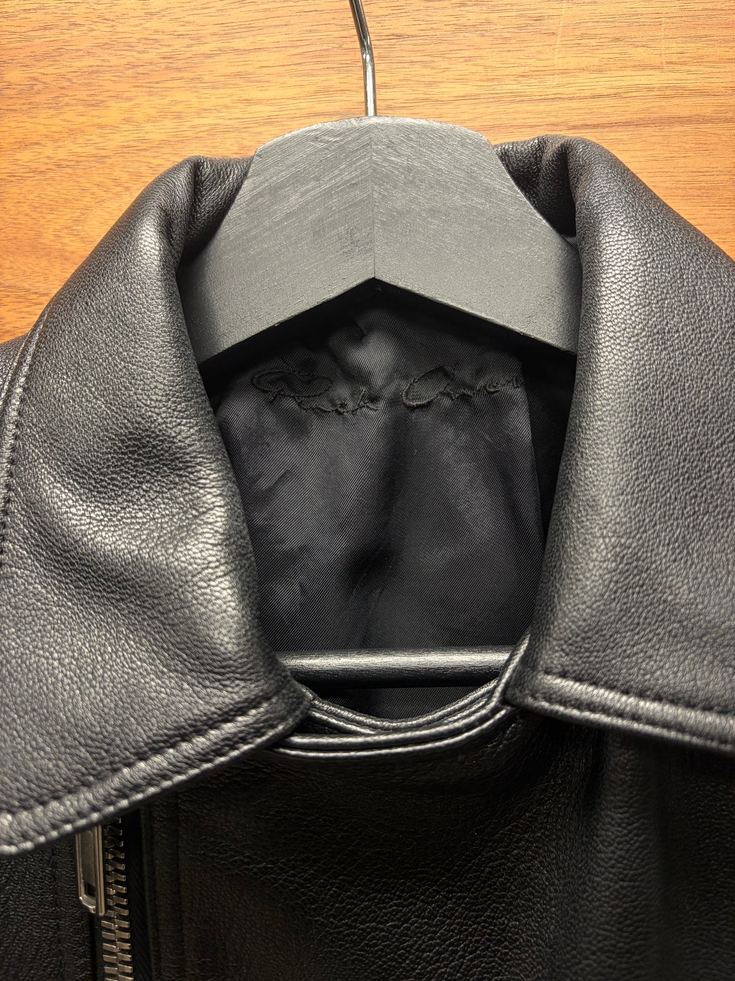 SS2017 Rick Owens ‘Stooges’ Goatskin Leather Jacket