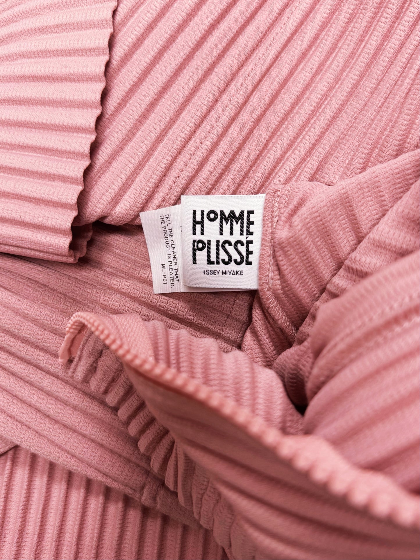 Issey Miyake ‘Homme Plisse’ Pink Zip Up Jacket