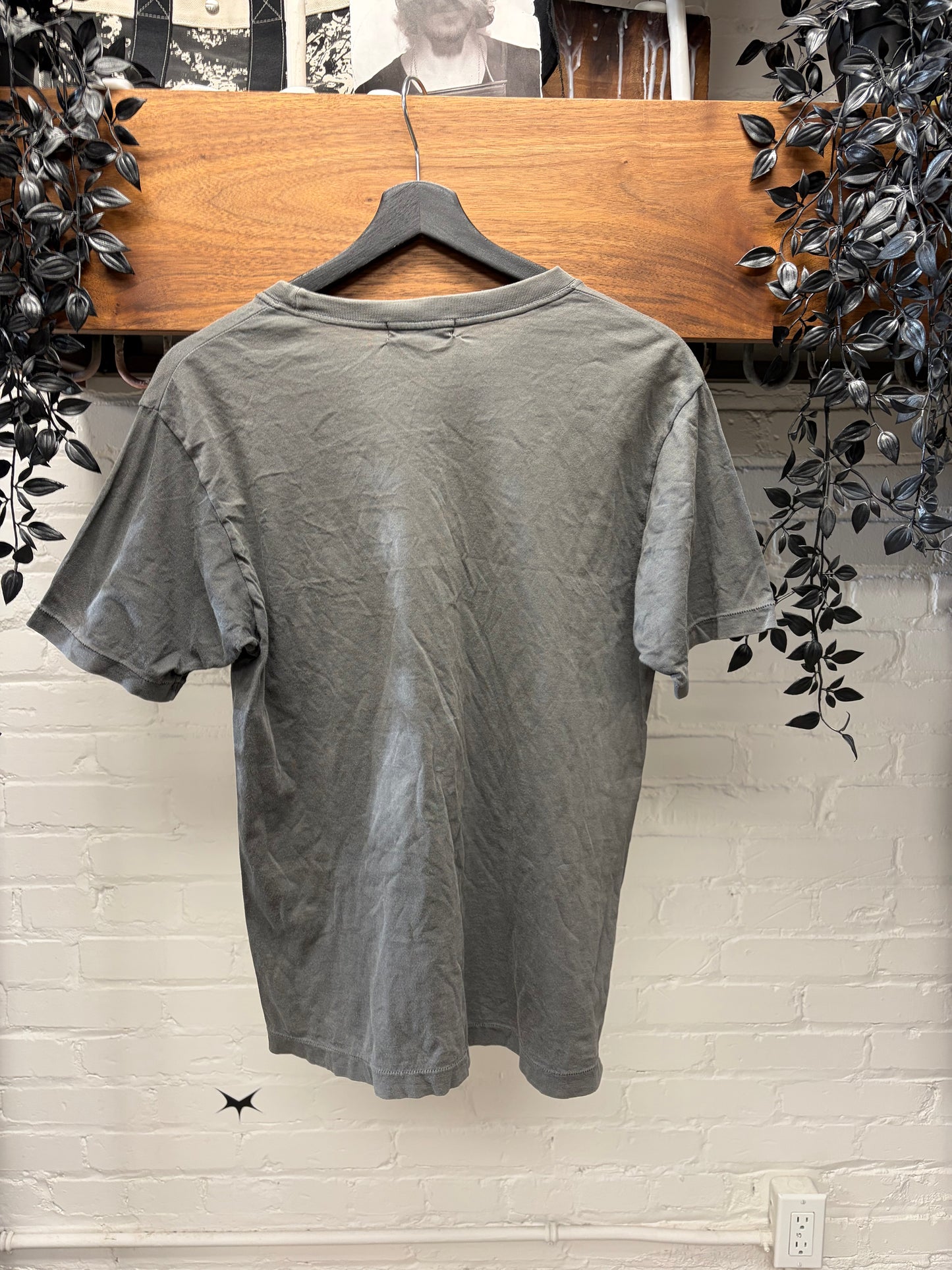 Vintage Issey Miyake ‘Dots’ Washed Grey Graphic T-Shirt
