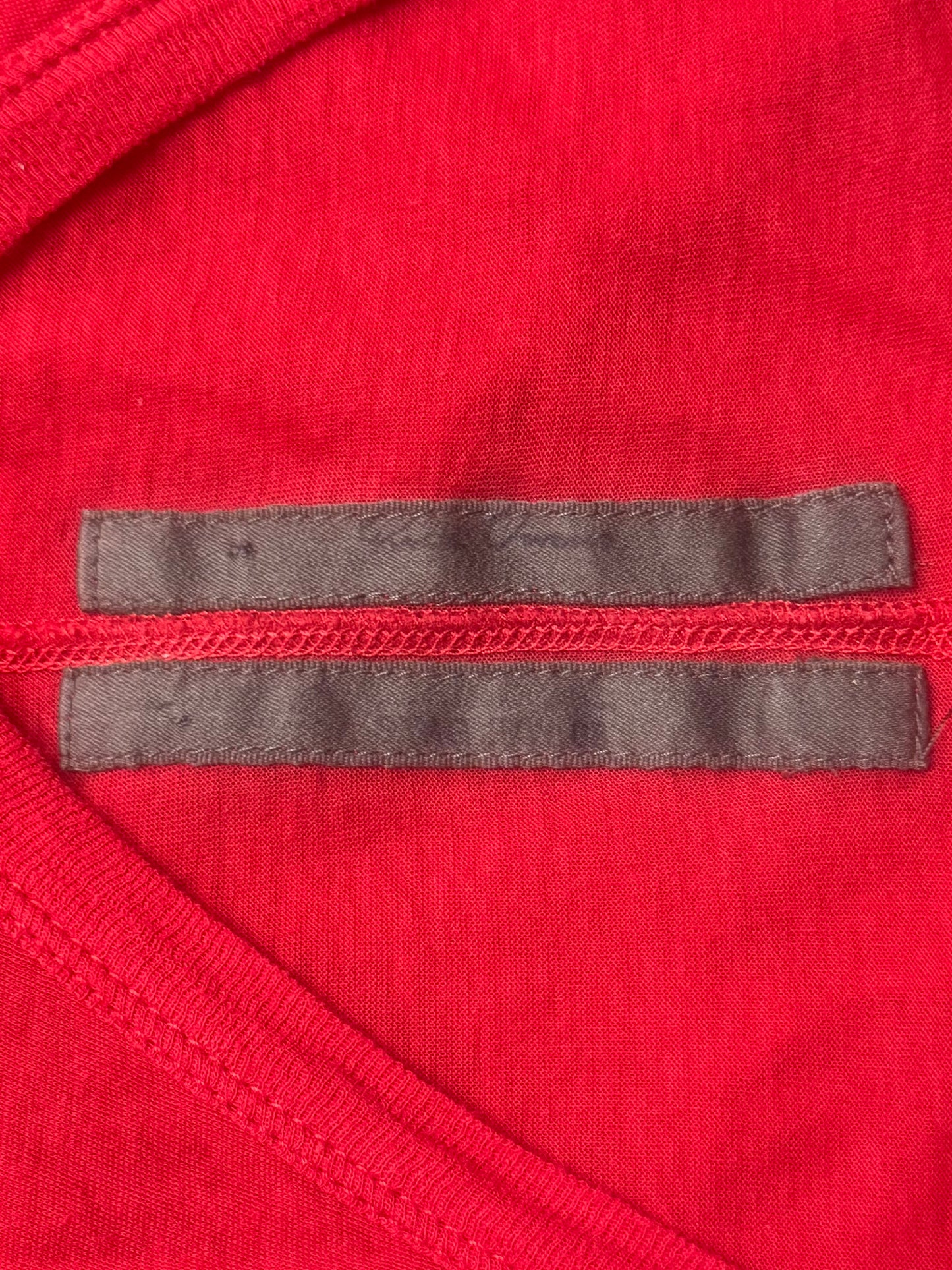 AW2008 Rick Owens ‘Stag’ Scarlett Red Tank Top