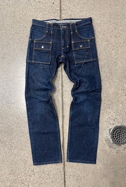 Number (N)ine ‘Square Pocket’ Crying Heart Denim