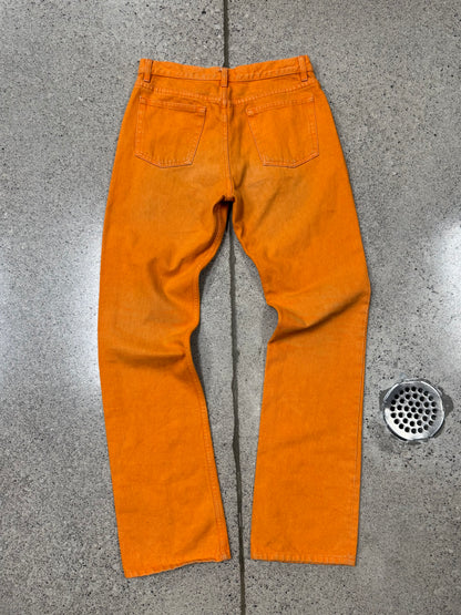 SS2000 Helmut Lang ‘Safety Orange’ Vintage Bootcut Denim