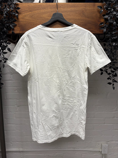 AW2016 Balmain ‘Crowned Crest Logo’ White Graphic T-Shirt