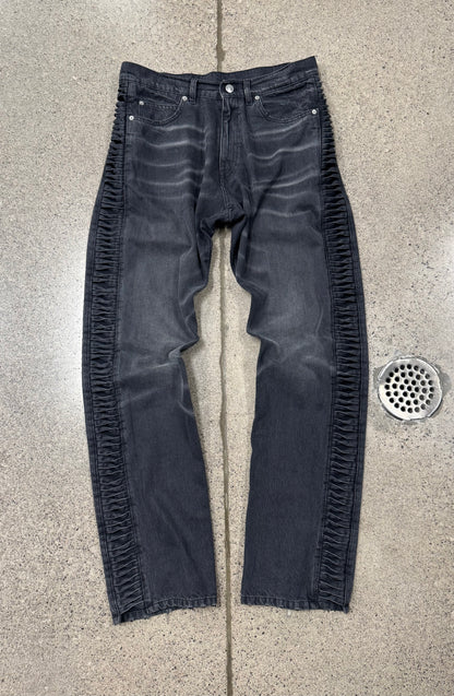 Martine Rose ‘Twist Loop’ Black Wide Leg Denim